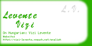 levente vizi business card